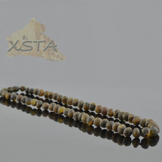 Raw Baltic Amber necklace barok style
